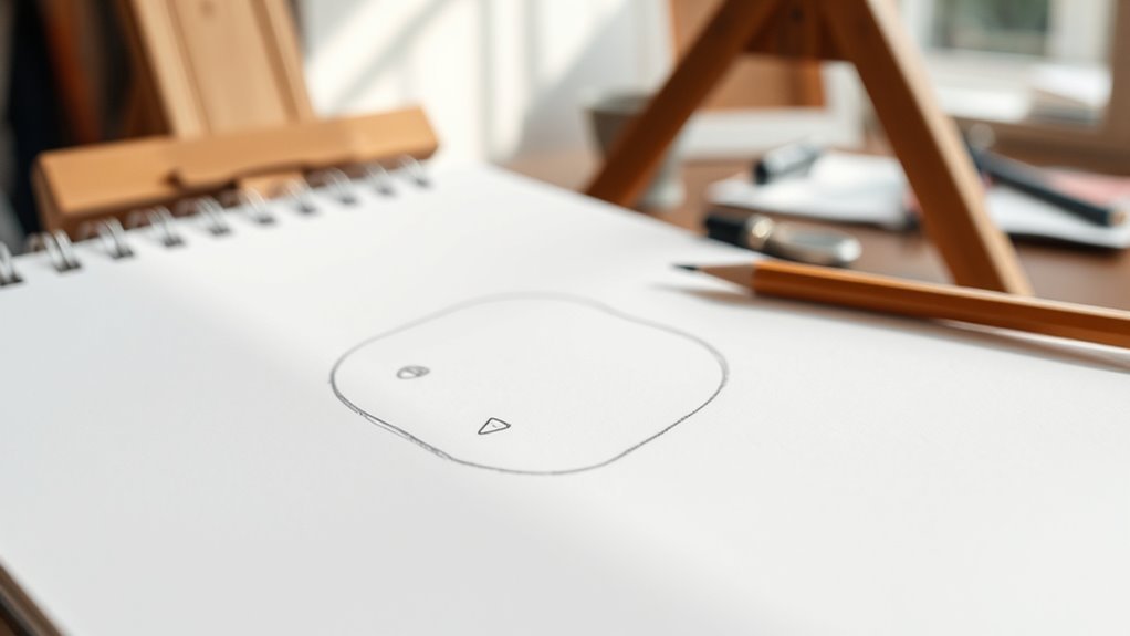 start with simple oval shape