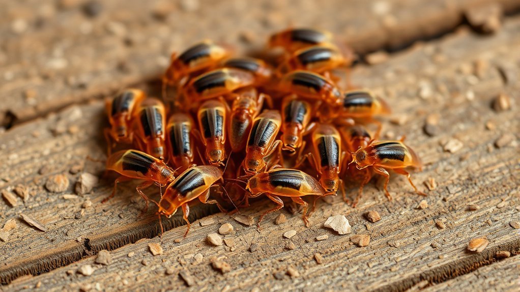 baby cockroach markings identification