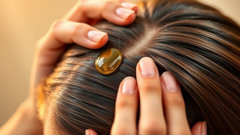baby oil soothes dry scalp