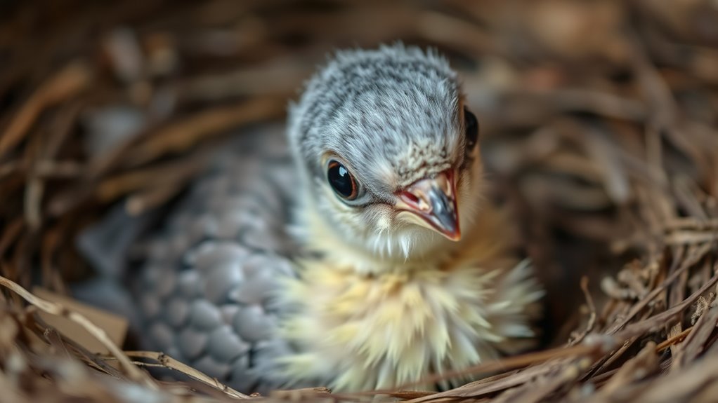 baby pigeons rapid growth