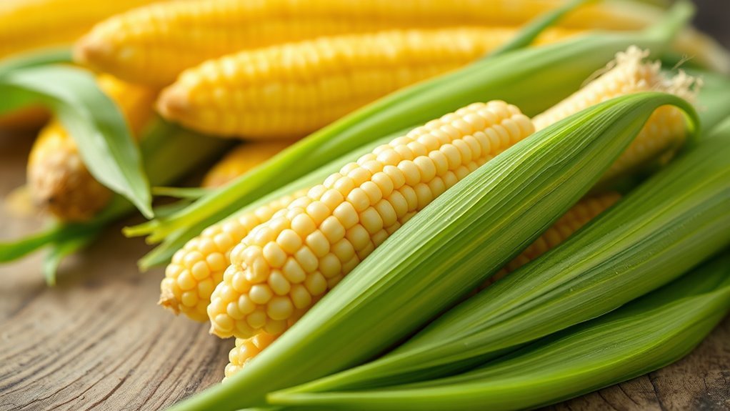 early harvested tender corn
