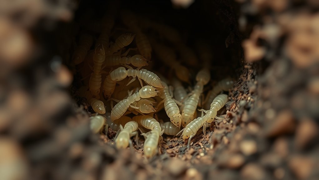 hidden young termite habitats