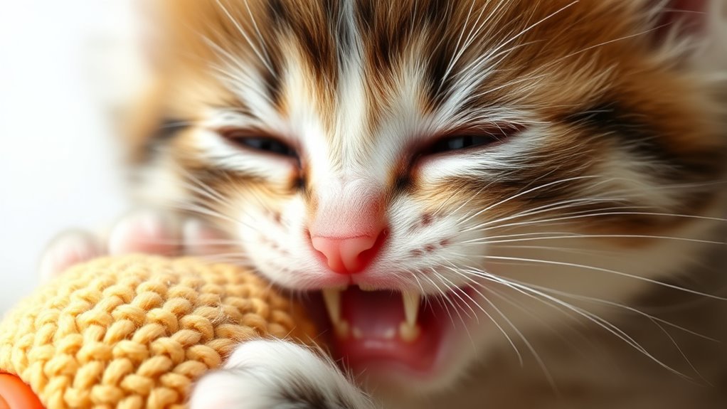 kitten teething discomfort management