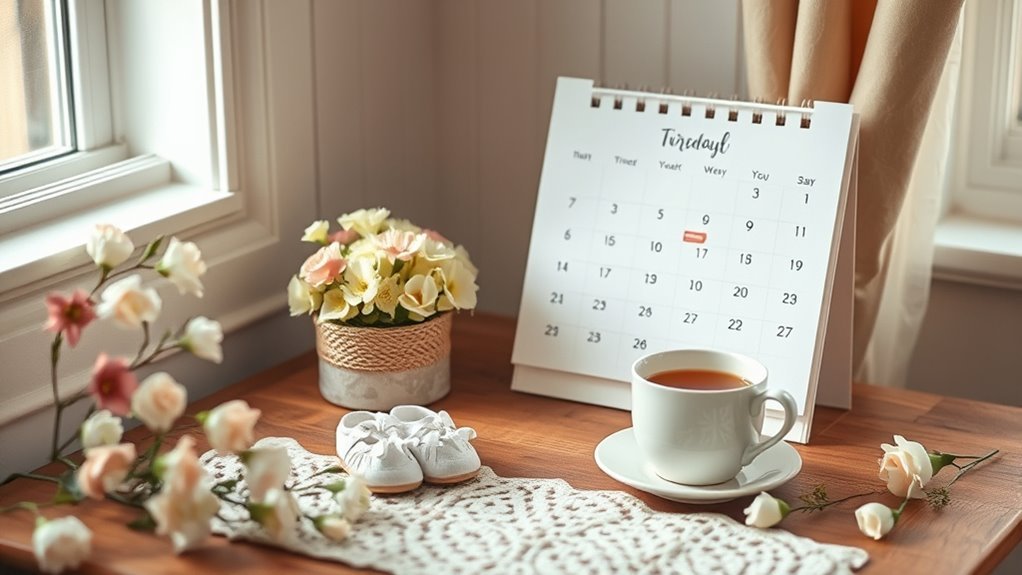 optimal baby shower timing
