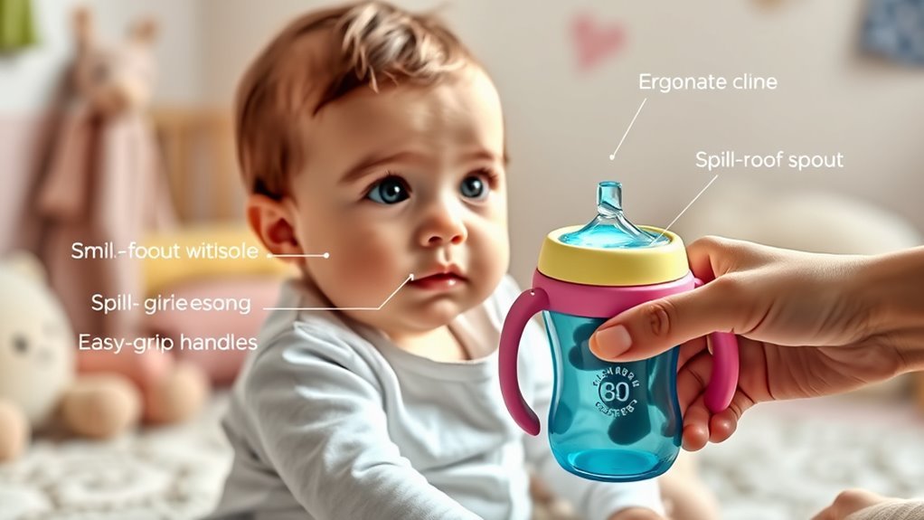 safe easy grip focused sippy cups