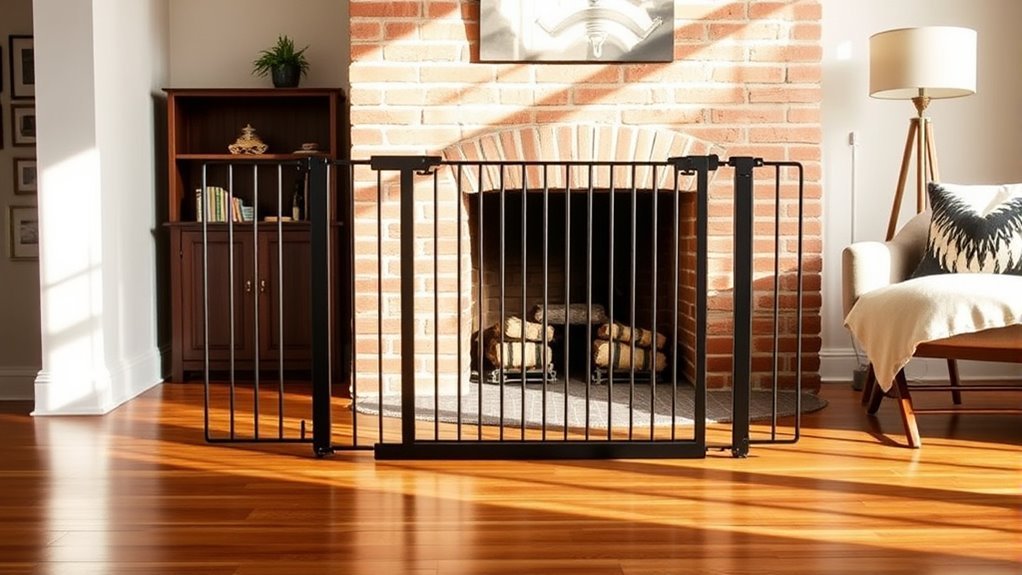 secure heat resistant fireplace barrier