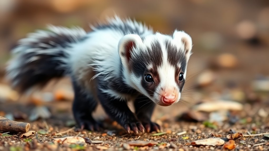 skunk warning body language