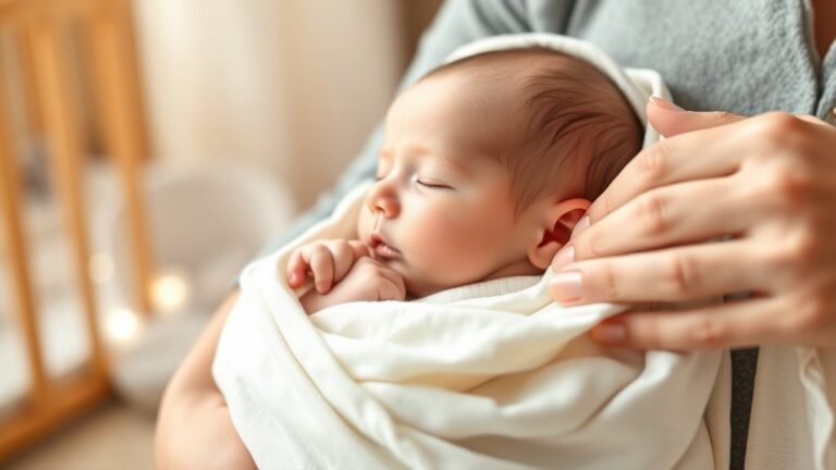 swaddle baby securely long
